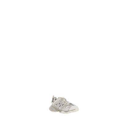White Nylon Athletic Sneakers