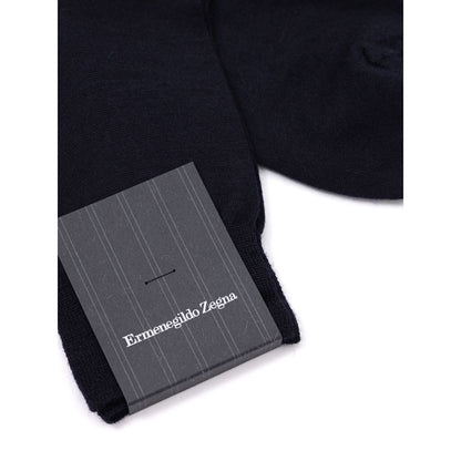 Navy Blue Wool Socks