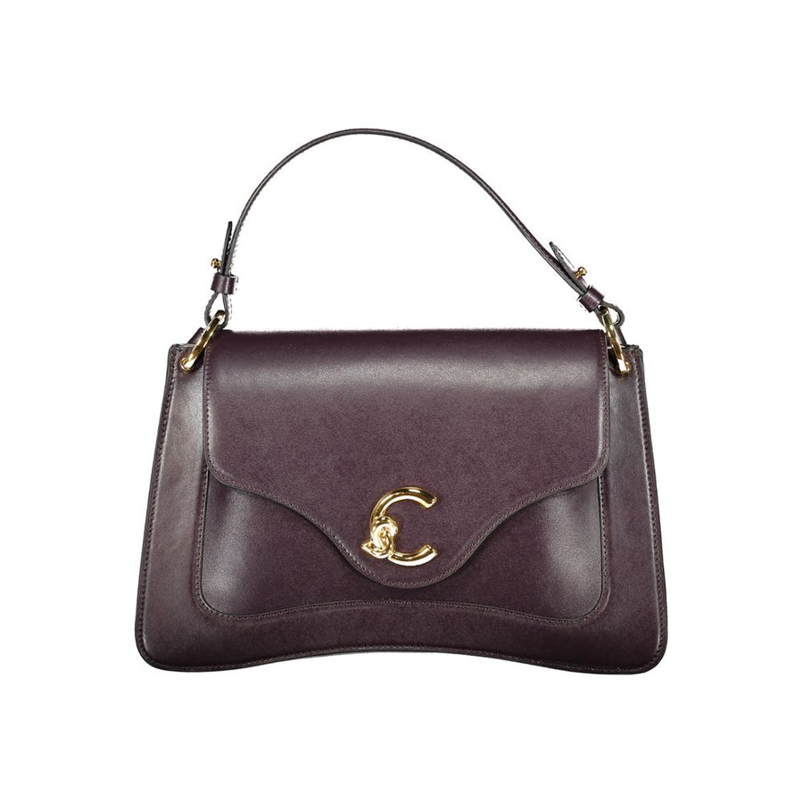 Purple Leather Handbag