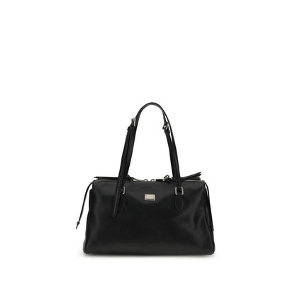 Black Calf Leather Bos Taurus Shoulder Bag