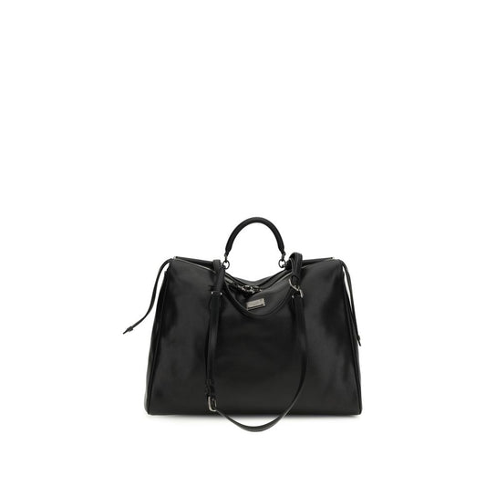 Black Calf Leather Bos Taurus Shoulder Bag