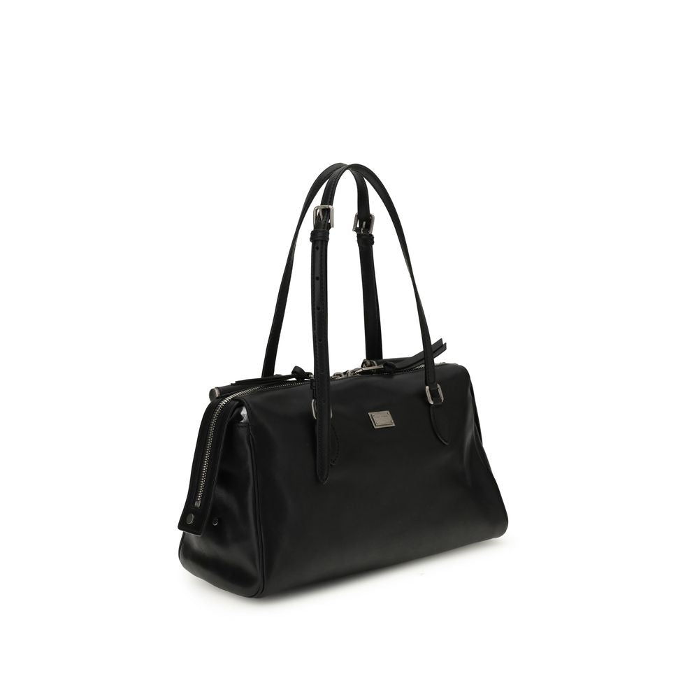 Black Calf Leather Bos Taurus Shoulder Bag
