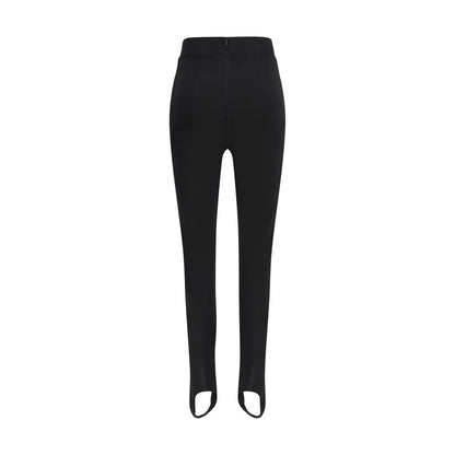 Jersey stirrup leggings