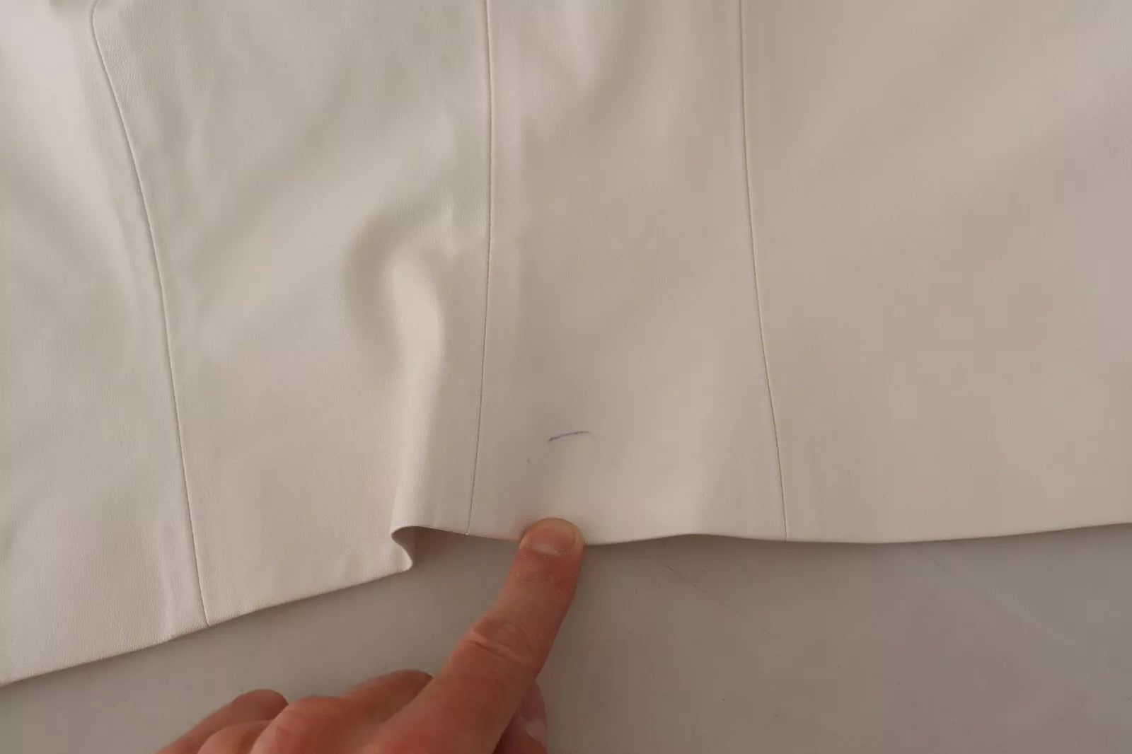 White Square Neck Button Down Crop Blouse