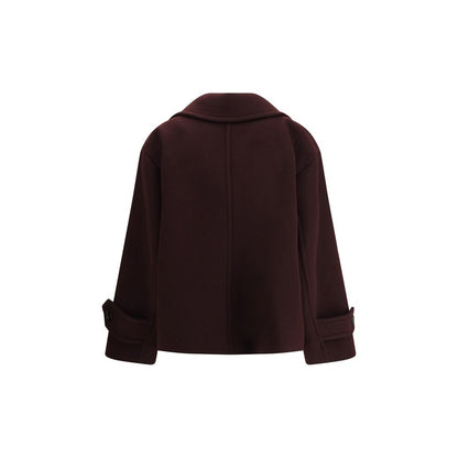 Bordeaux Fleece Wool Coat