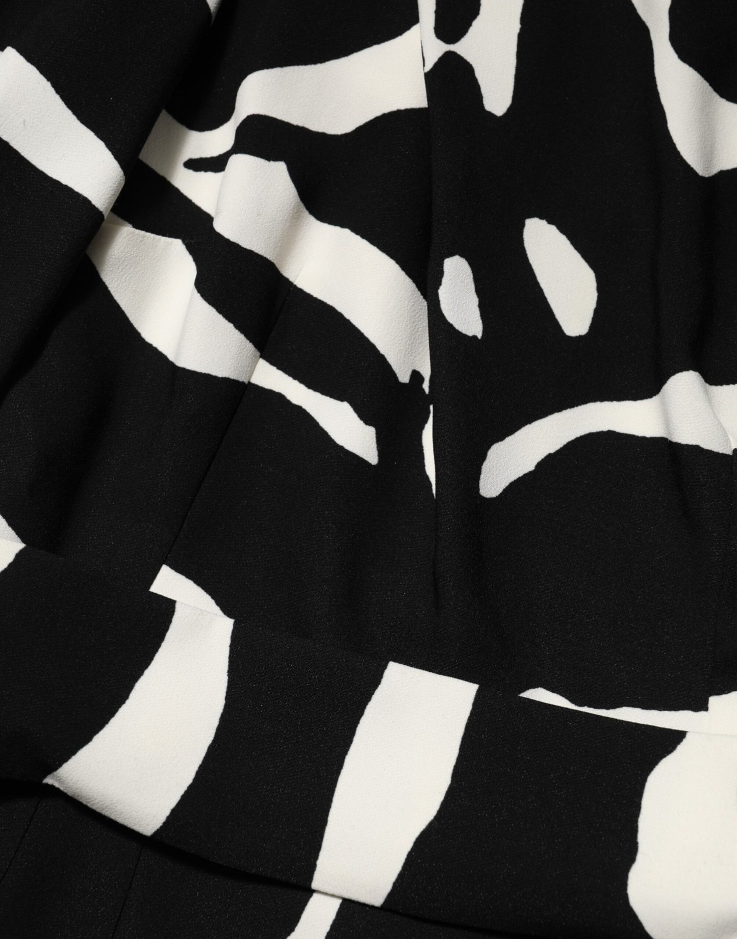 Black White One Shoulder High Slit Mini Dress