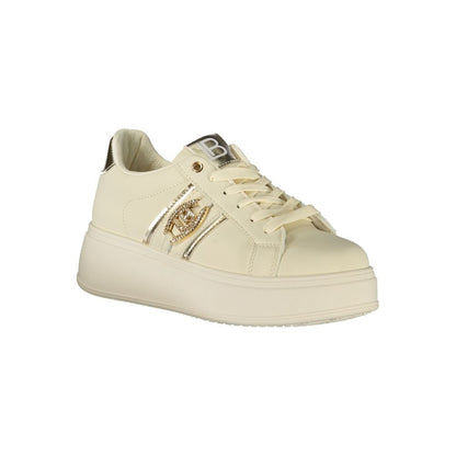 Beige Polyester Women Sneaker