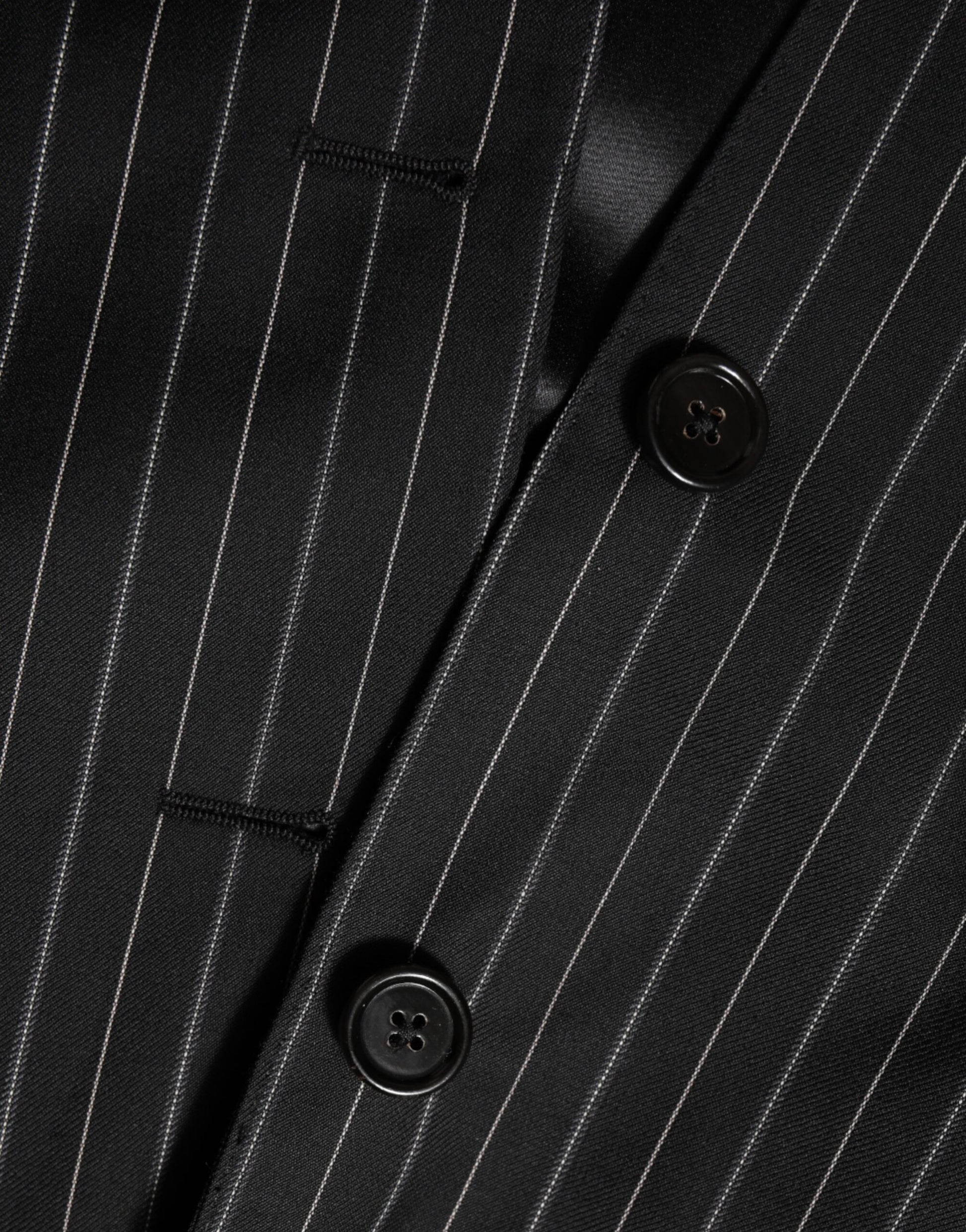 Black Stripes MARTINI 1 Button Suit Blazer