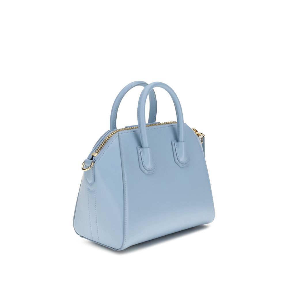Light Blue Calf Leather Bos Taurus Handbag