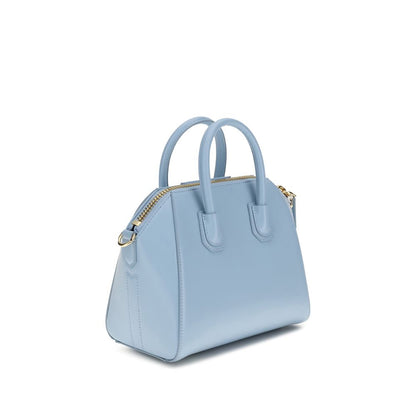 Light Blue Calf Leather Bos Taurus Handbag