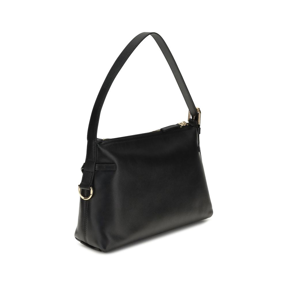 Black Calf Leather Bos Taurus Shoulder Bag