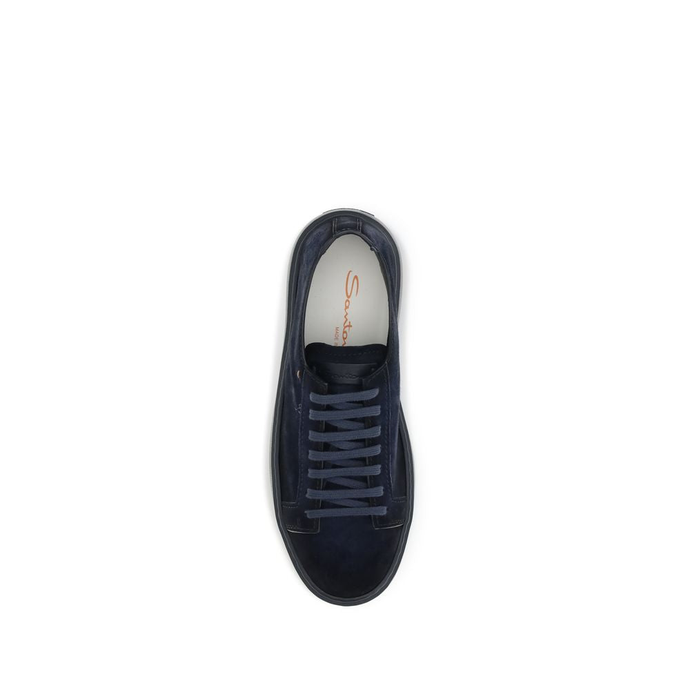 Blue Calf Leather Bos Taurus Sneakers