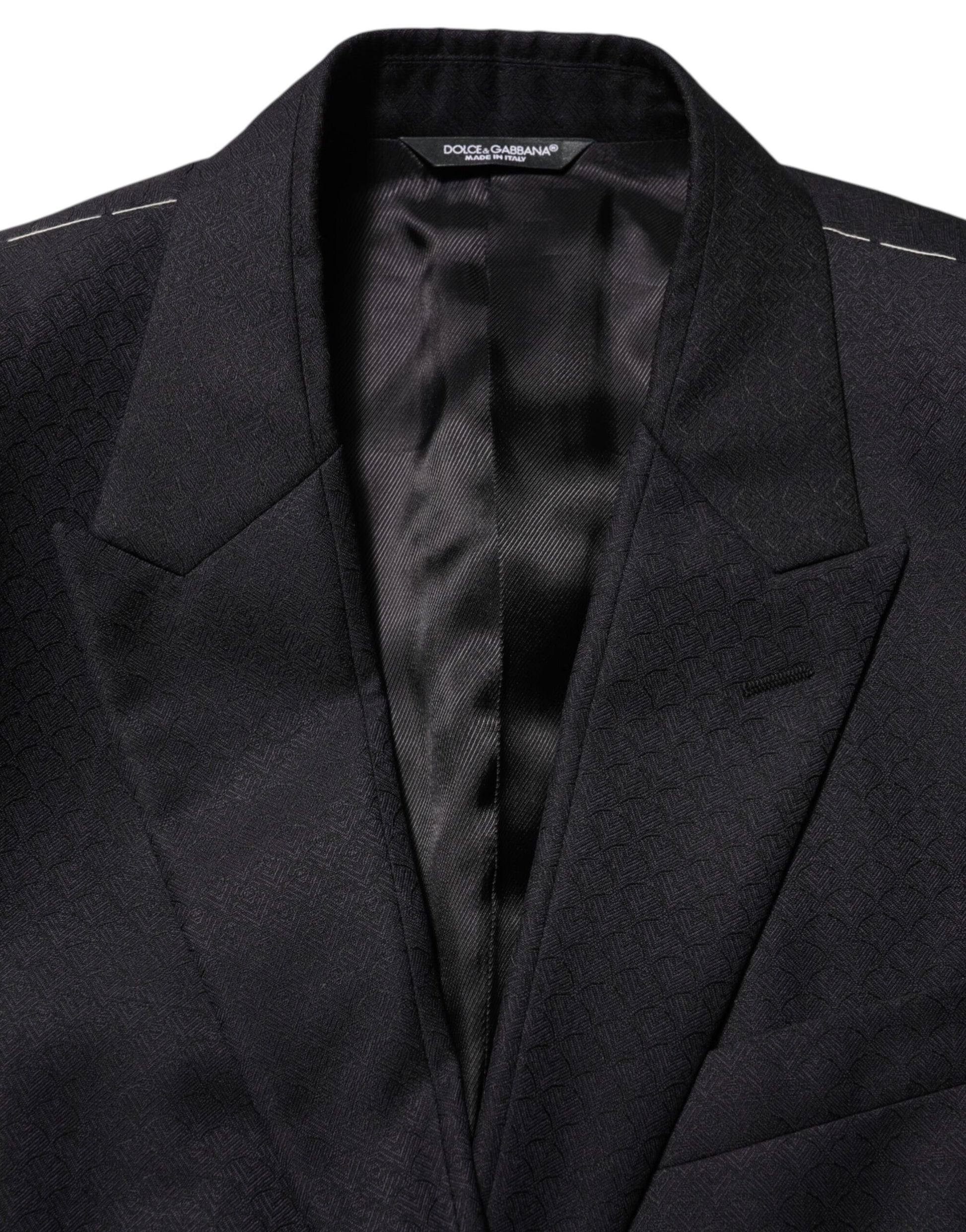 Black Wool 2 Buttons Suit Jacket Men Blazer