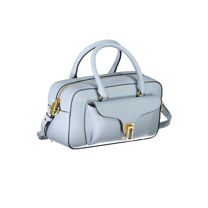 Blue Leather Handbag
