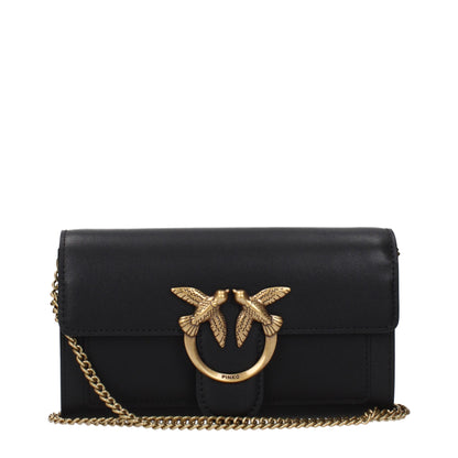 Black Leather Clutch Bag