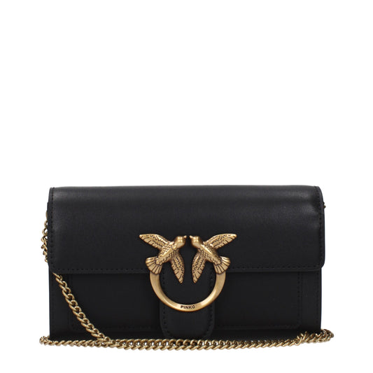 Black Leather Clutch Bag