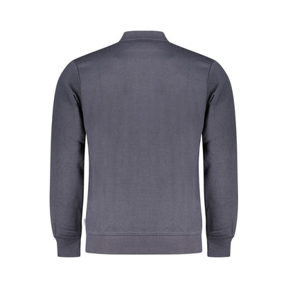 Blue Cotton Men Sweater