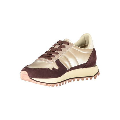 Beige Leather Women Sneaker