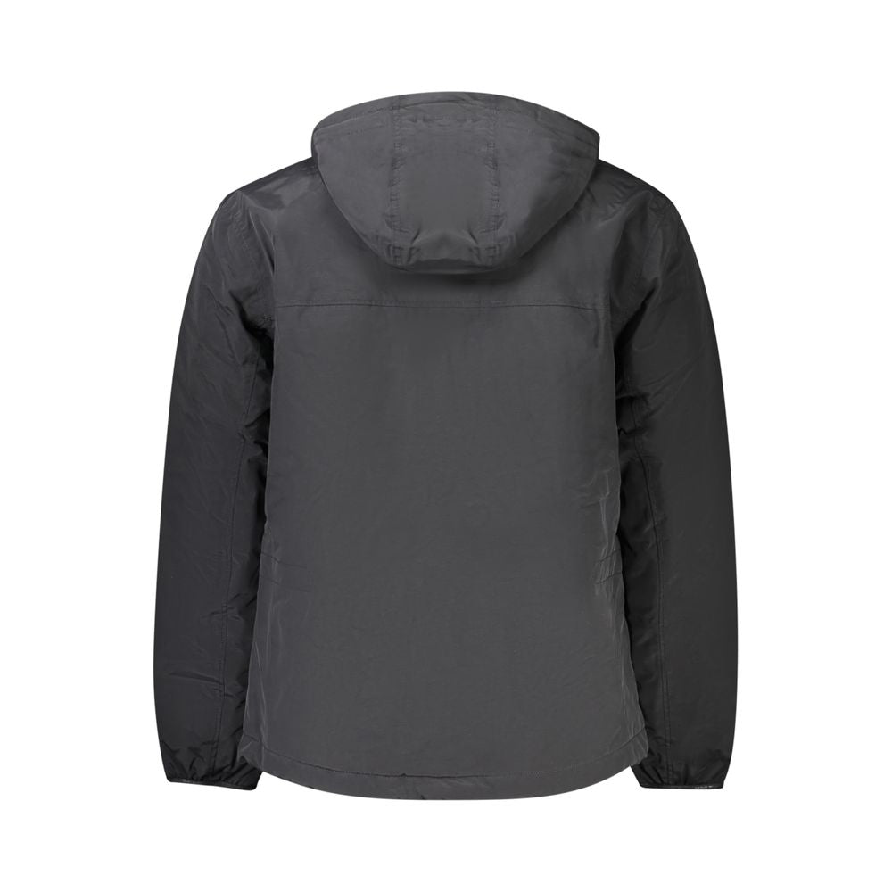Black Polyamide Men Jacket