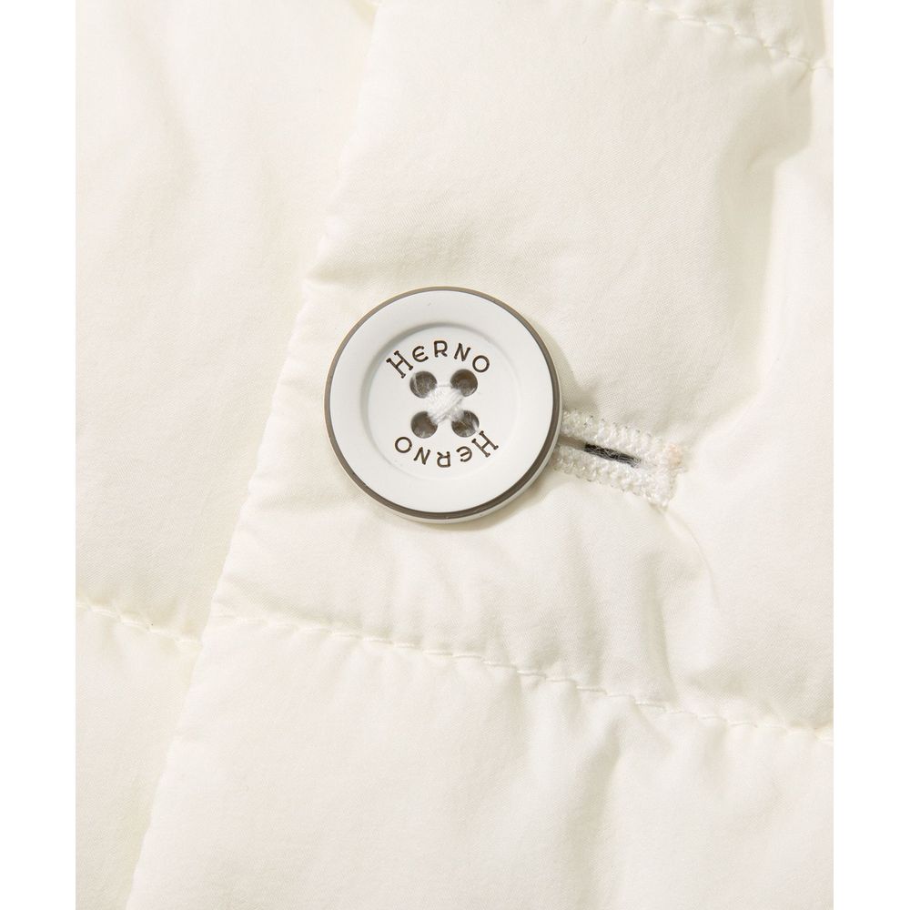 White Polyamide Sleveless Jacket