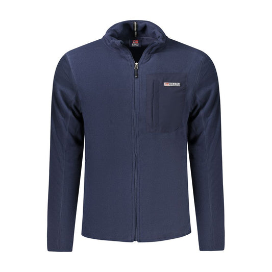 Blue Polyester Sweatshirt