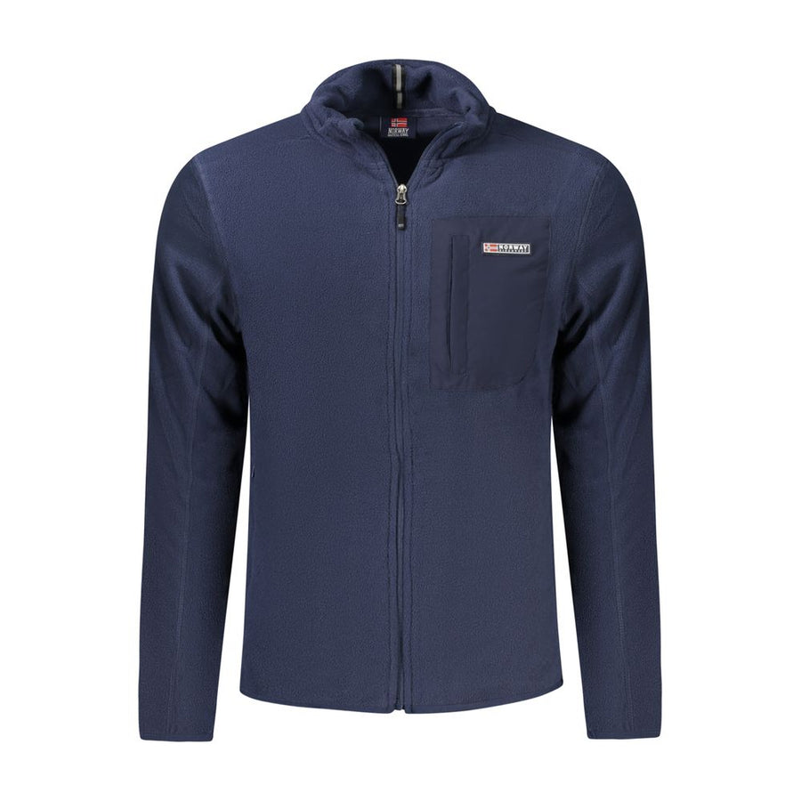 Blue Polyester Sweatshirt