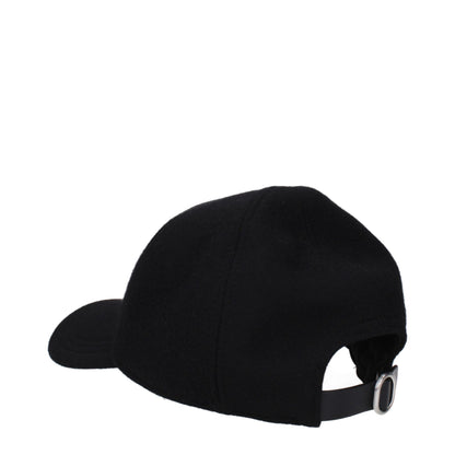 Black Cashmere Cap (Baseball Hat)