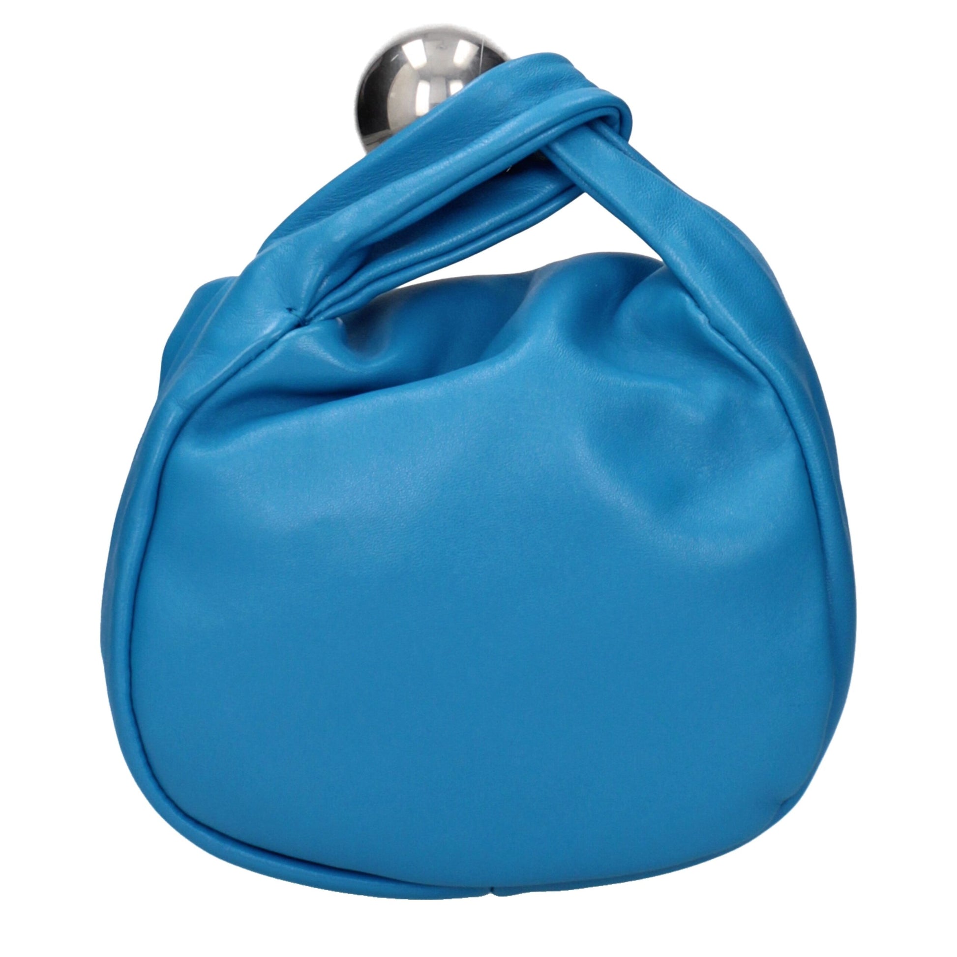 Blue Leather Handbag