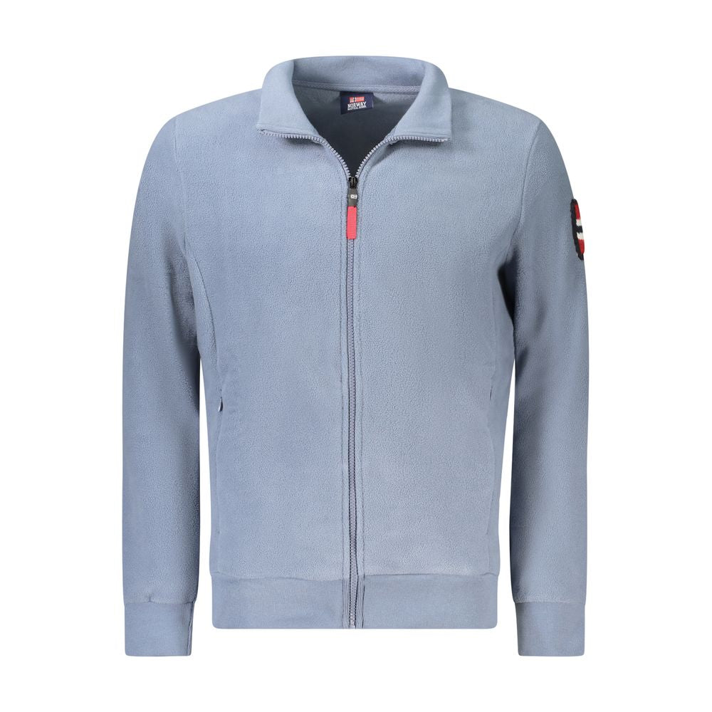 Blue Polyester Sweatshirt