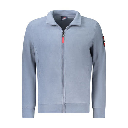 Blue Polyester Sweatshirt