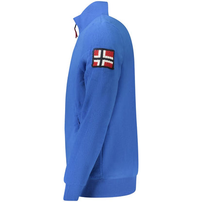 Blue Polyester Sweatshirt