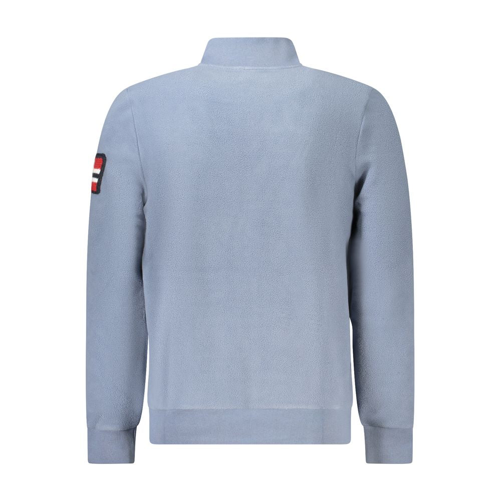 Blue Polyester Sweatshirt