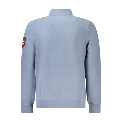 Blue Polyester Sweatshirt