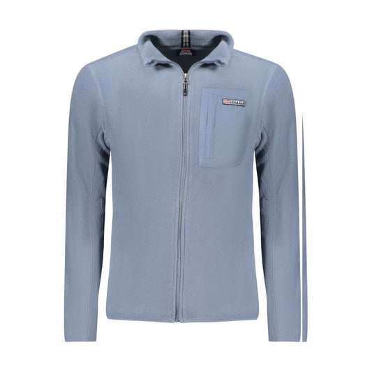 Blue Polyester Sweatshirt