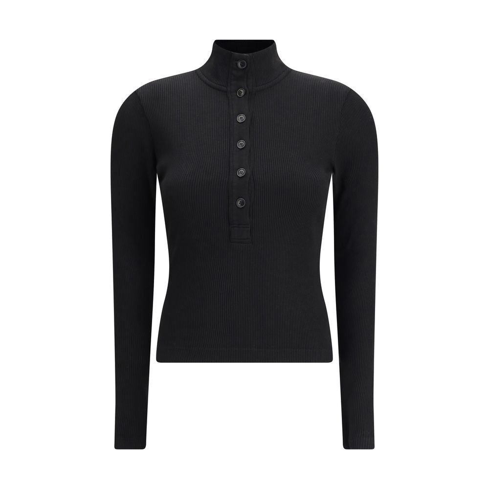 Black Cotton Longsleeve Shirt