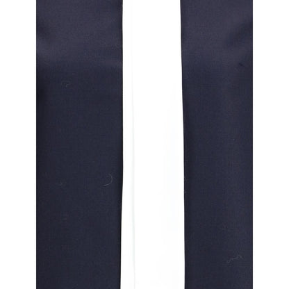 Blue Fleece Wool Casual Dress