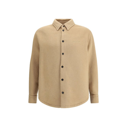 Beige Cashmere Dress Shirt