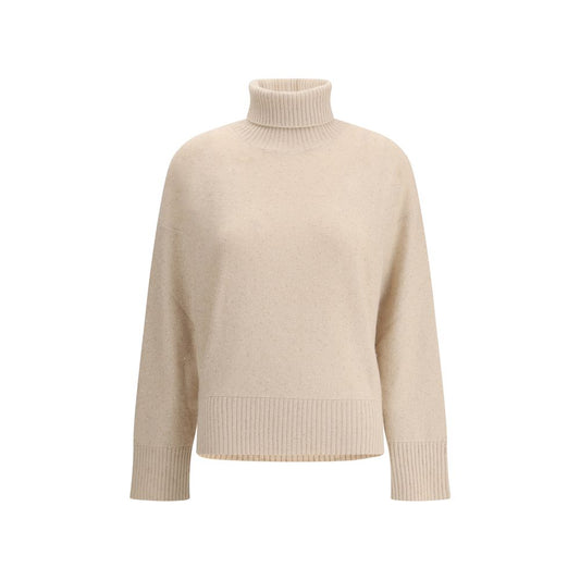 Beige Wool Turtleneck