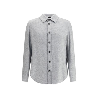 Gray Cashmere Dress Shirt