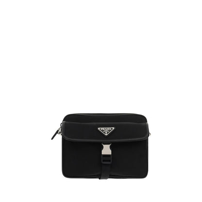 Black Polyamide Shoulder Bag
