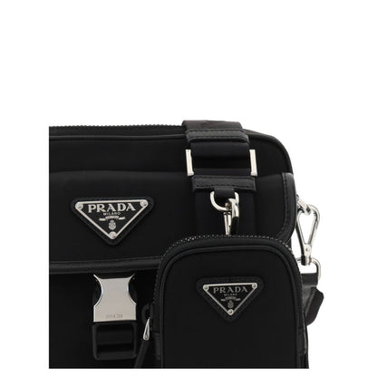 Black Polyamide Shoulder Bag