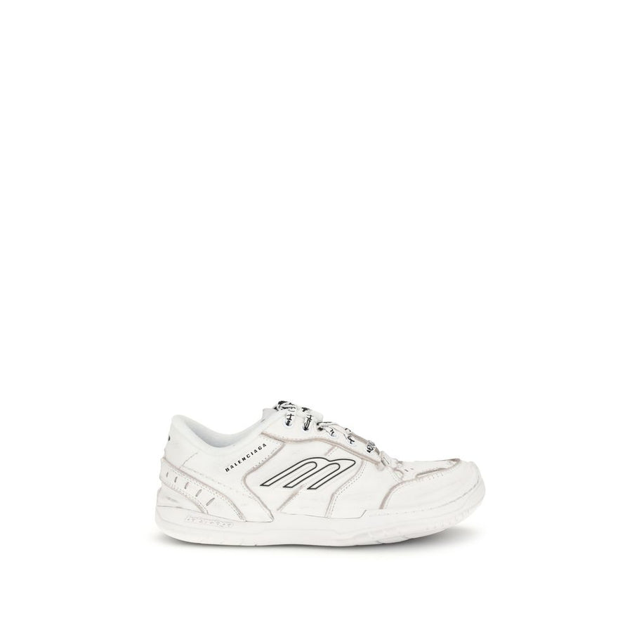 White Calf Leather Bos Taurus Athletic Sneakers