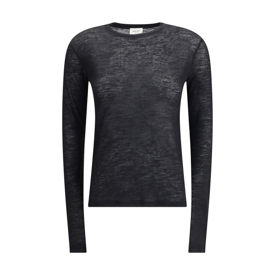 Black Cashmere Long Sleeve T-Shirt