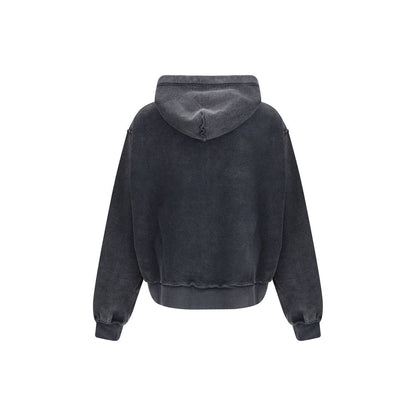 Black Cotton Sweatshirt