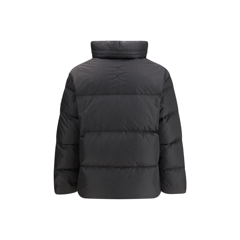 Black Polyamide Full-Length Jacket