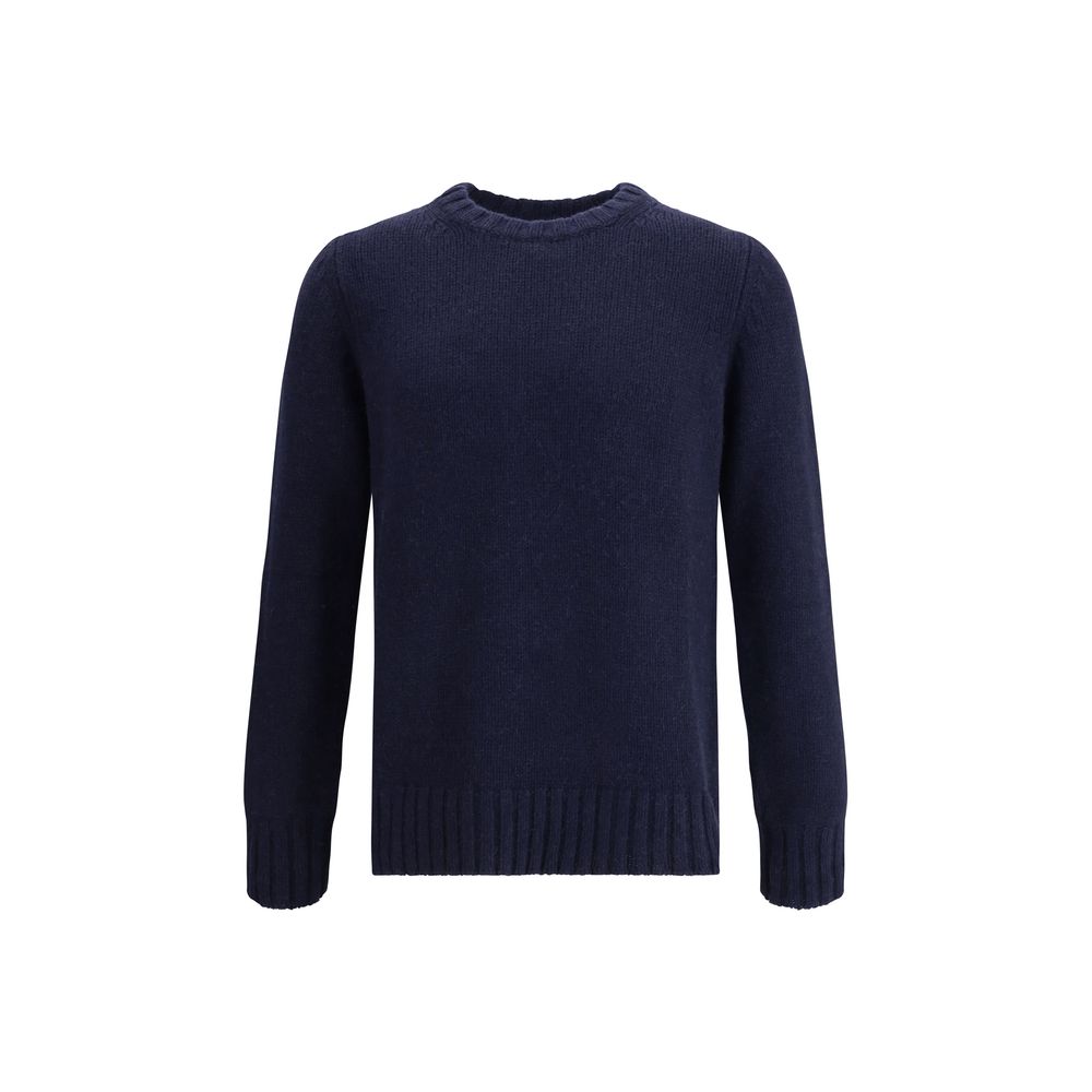 Blue Merino Wool Sweatshirt