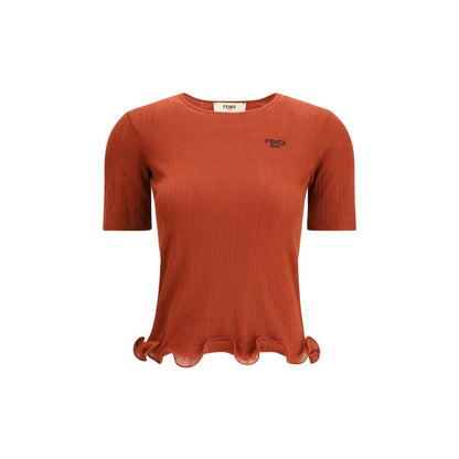 Red Fleece Wool Top