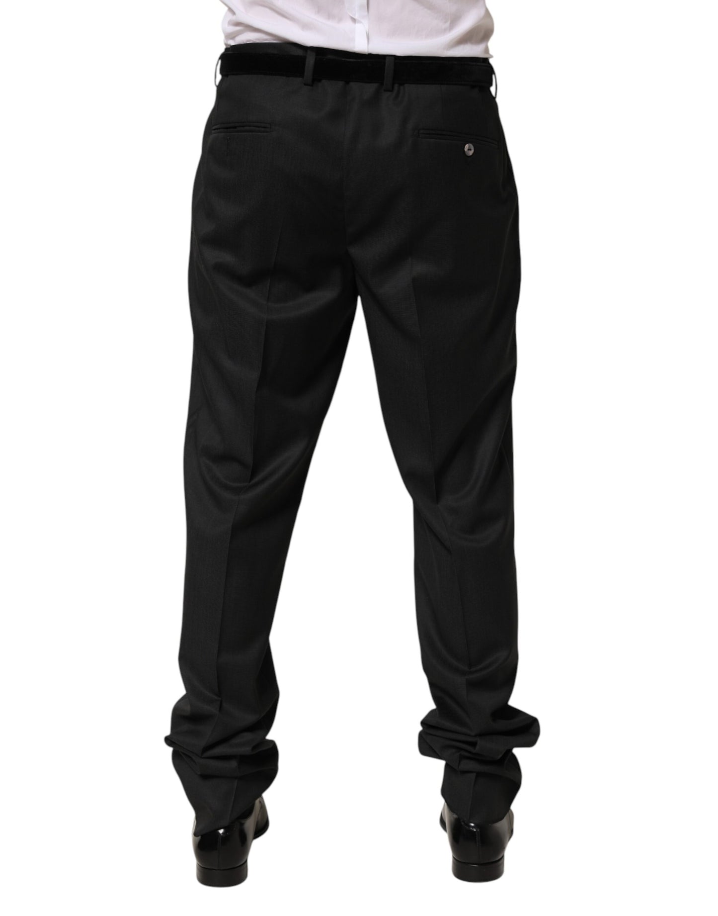 Black Wool Formal Dress Men Trouser Pants