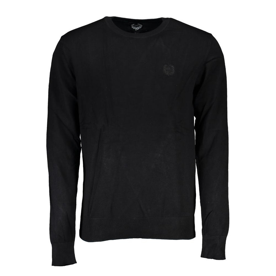 Black Viscose Men's Sweater