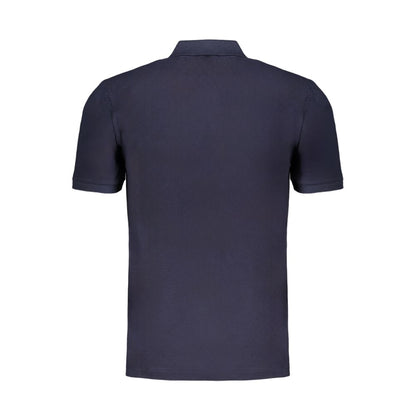 Blue Cotton Polo Shirt